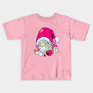 Santa Is Coming “Trick or Treat” Kids T-Shirt